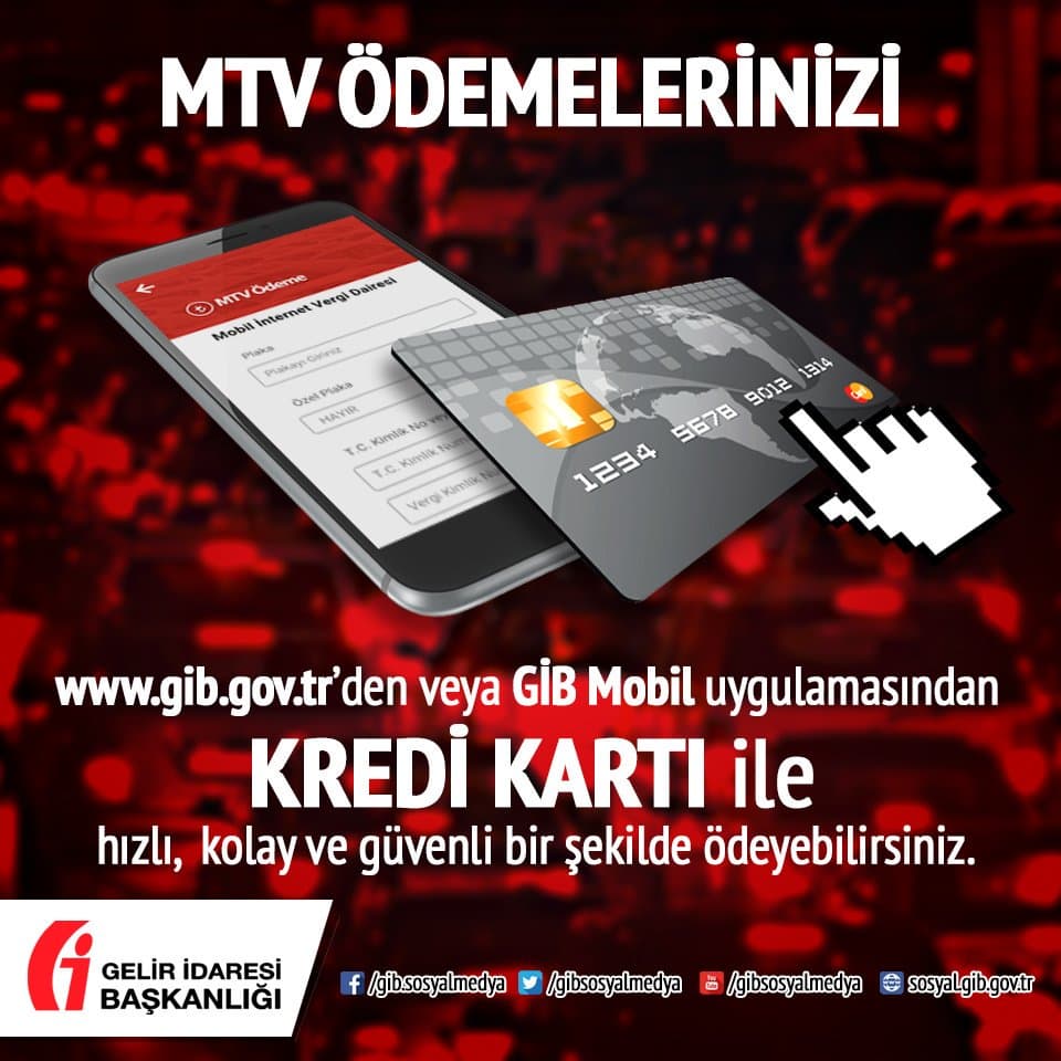 Kredi kartı ile MTV ödeme