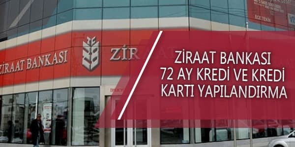 ziraat bankasi kredi ve kredi karti yapilandirma