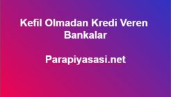 Kefil Olmadan Kredi Veren Bankalar