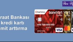 2020 Ziraat Bankası Kredi Kartı Limiti Arttırma