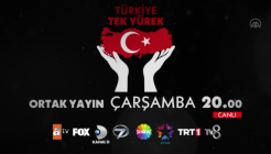 ATV, FOX, Kanal D, Kanal 7, Show TV, Star TV, TRT 1 ve TV8’den ortak canlı yayın